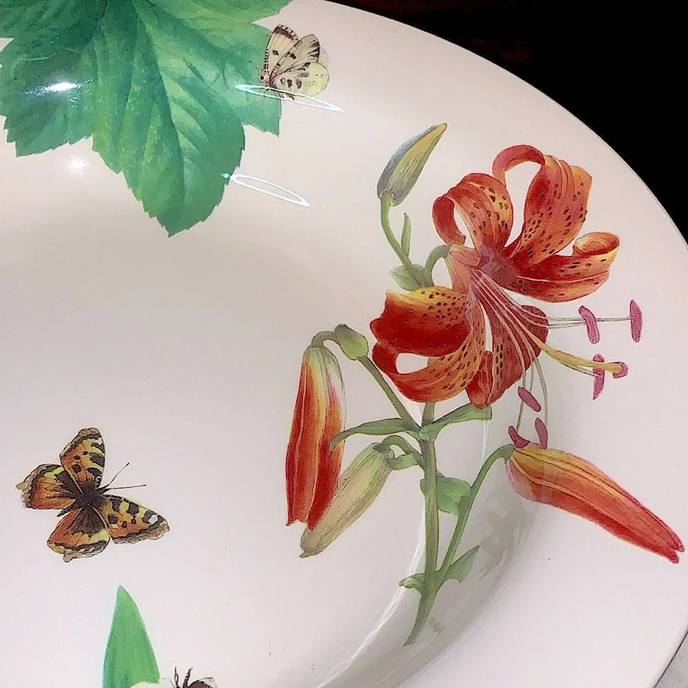 SPODE FLORAL HAVEN SERVING BOWL ROUND 11 3/4TH IN